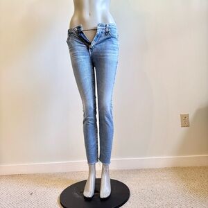 Adriano Goldschmied Jeans Womens Size 26R Distressed Raw Hem Y2K Jnco Style AG1